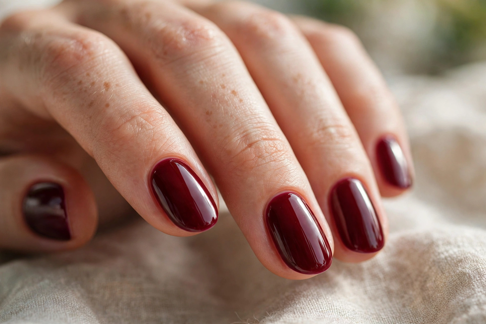 cranberry wine gloss nails christmas nail designs