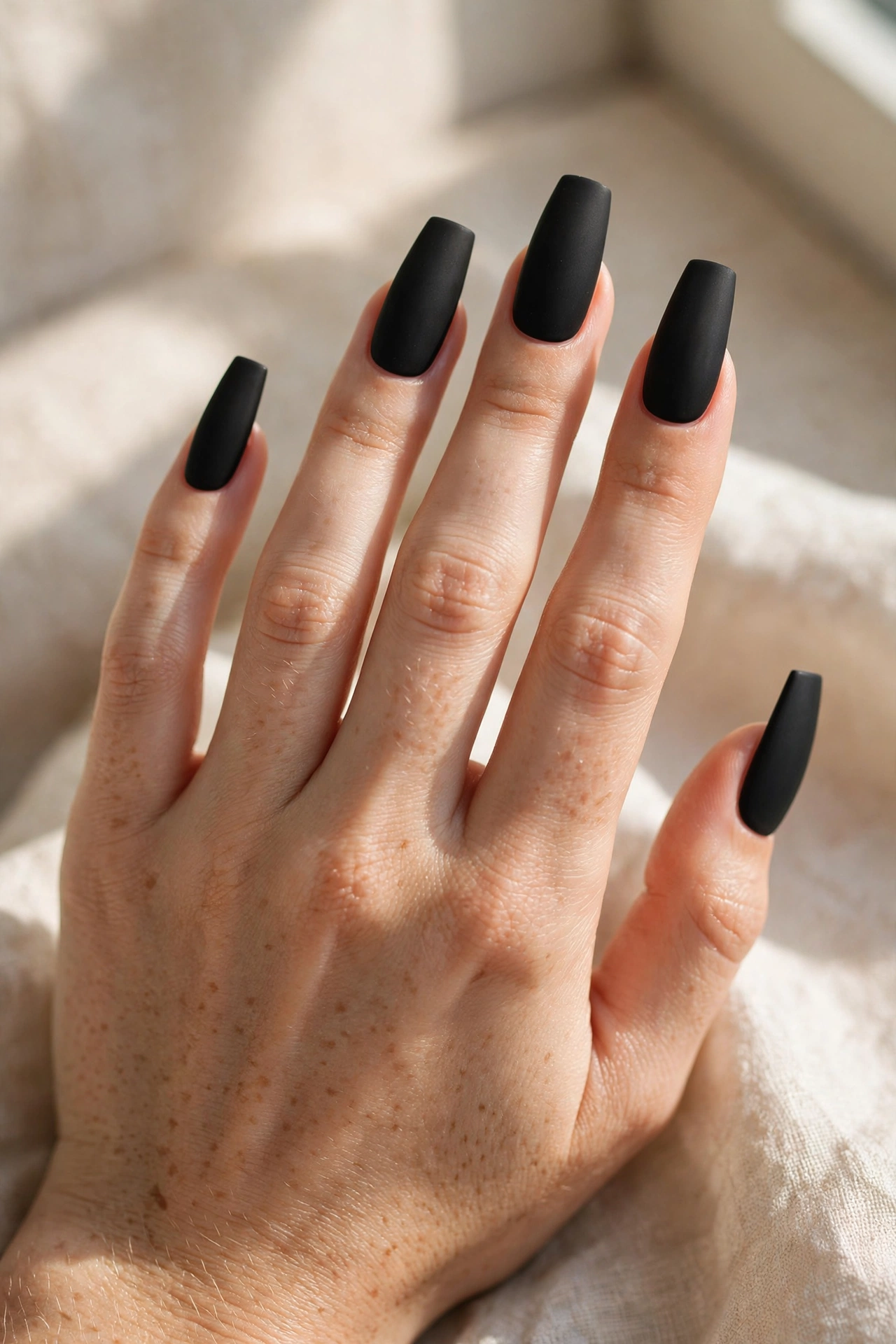 bold black matte coffin nails coffin nail designs