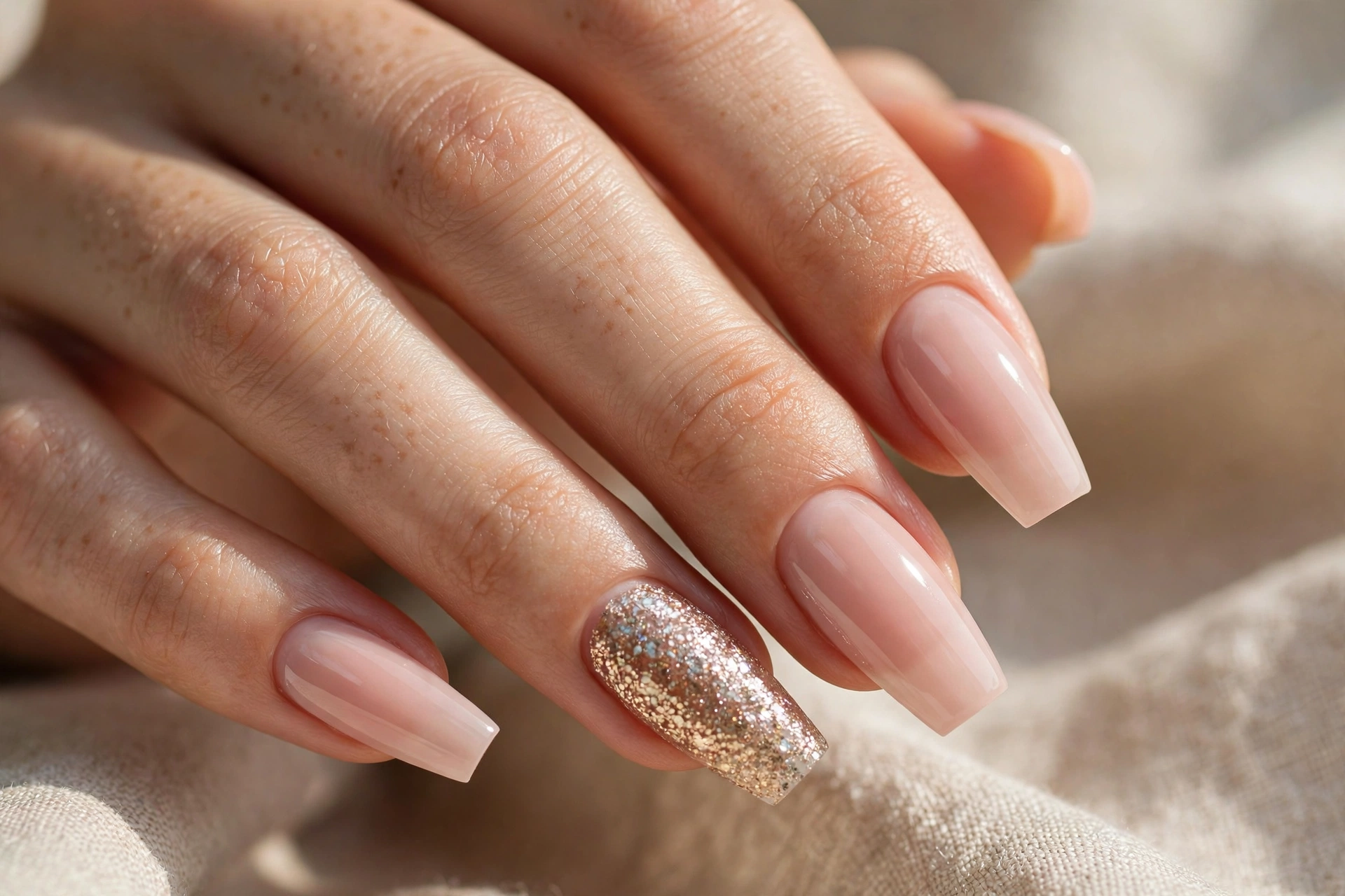 glitter accent coffin nails coffin nail designs
