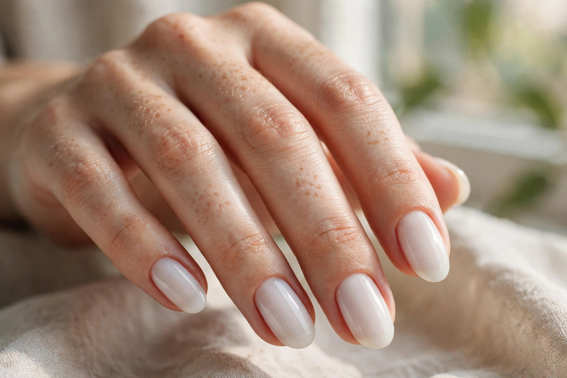 milky white gel nails gel nail designs
