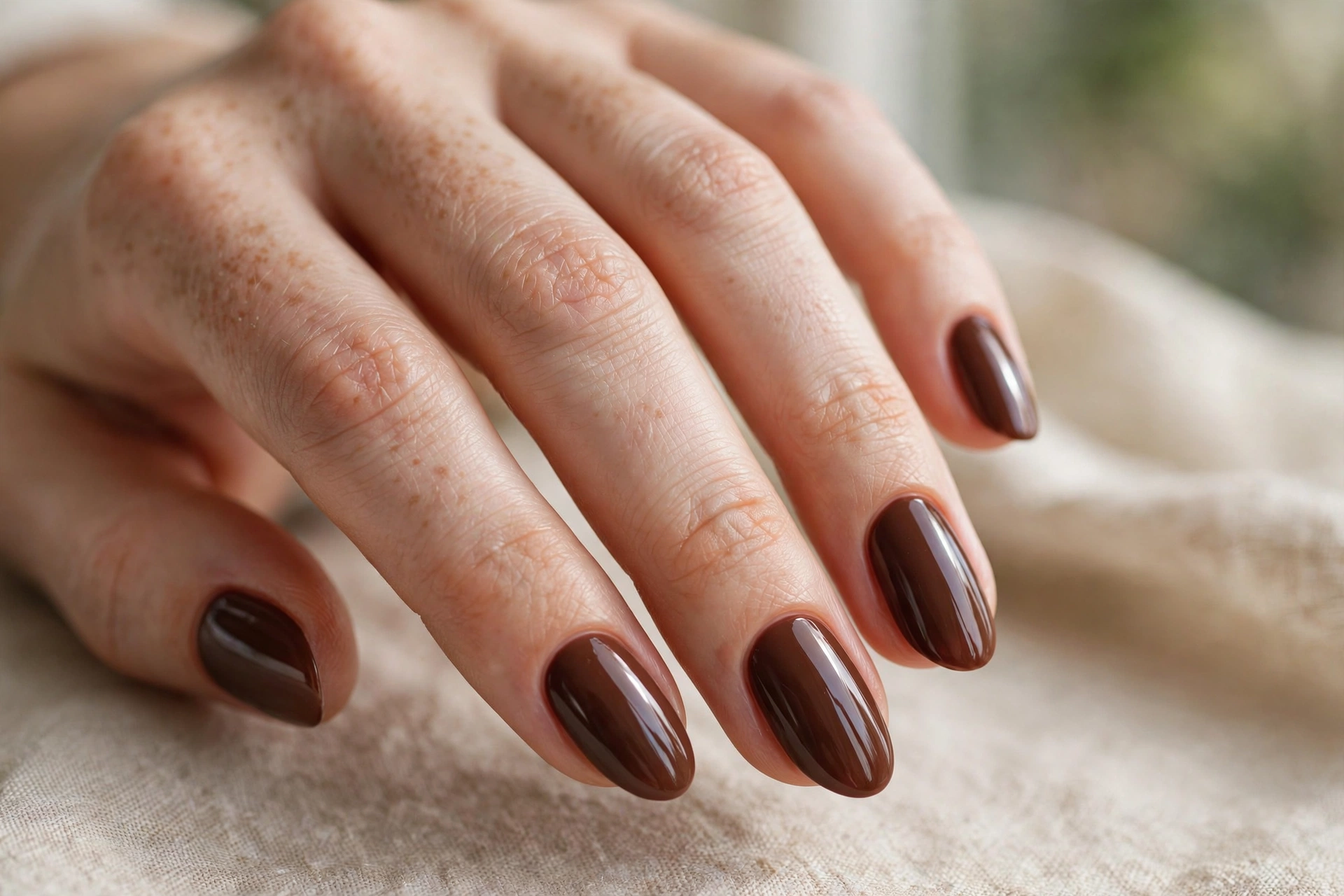 chocolate brown gel nails gel nail designs