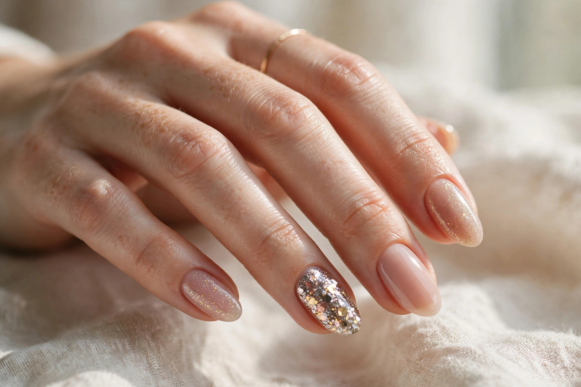 glitter gel accent nails gel nail designs