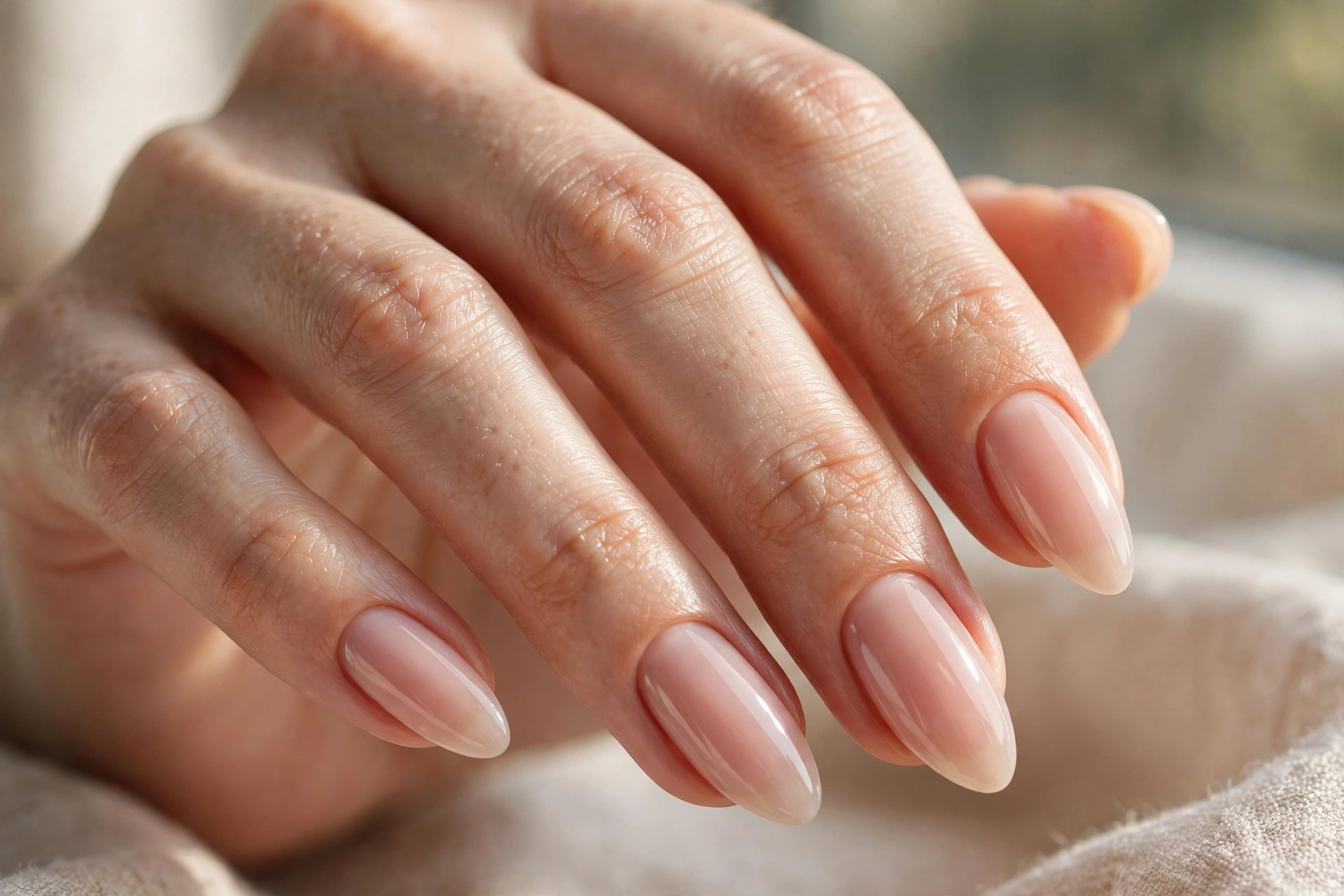 almond-shaped gel nails gel nail designs