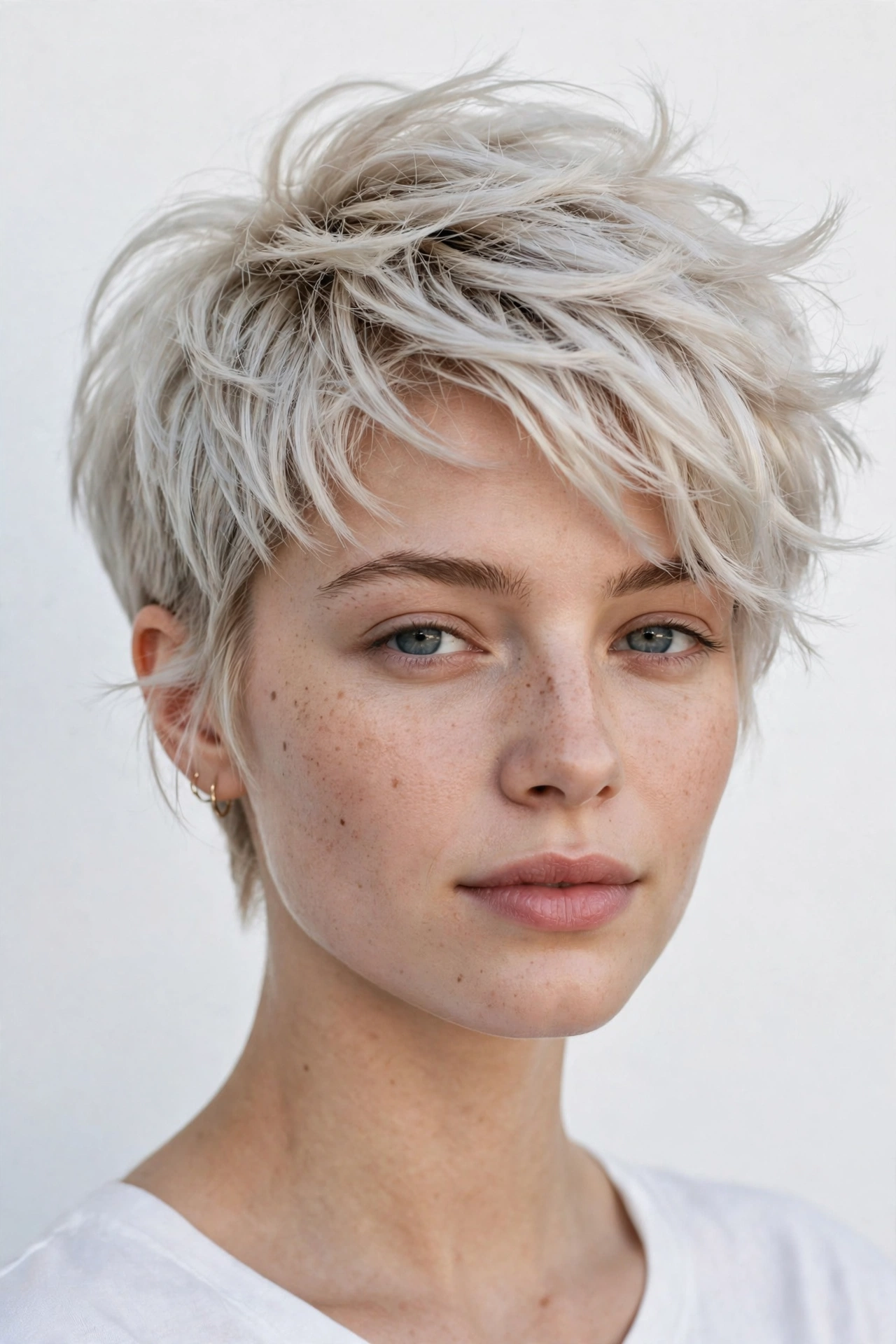Pixie-bob blend with feathered ends, a bold short bob hairstyle idea