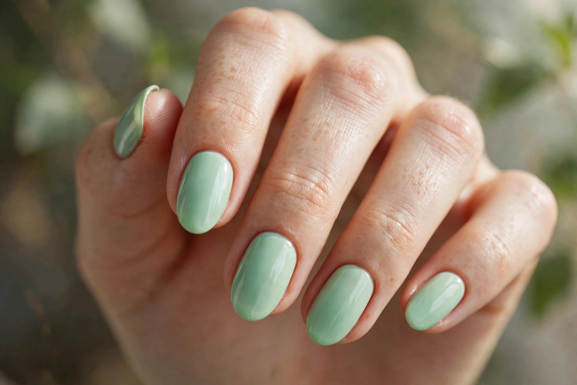 mint green fresh nails summer nail designs