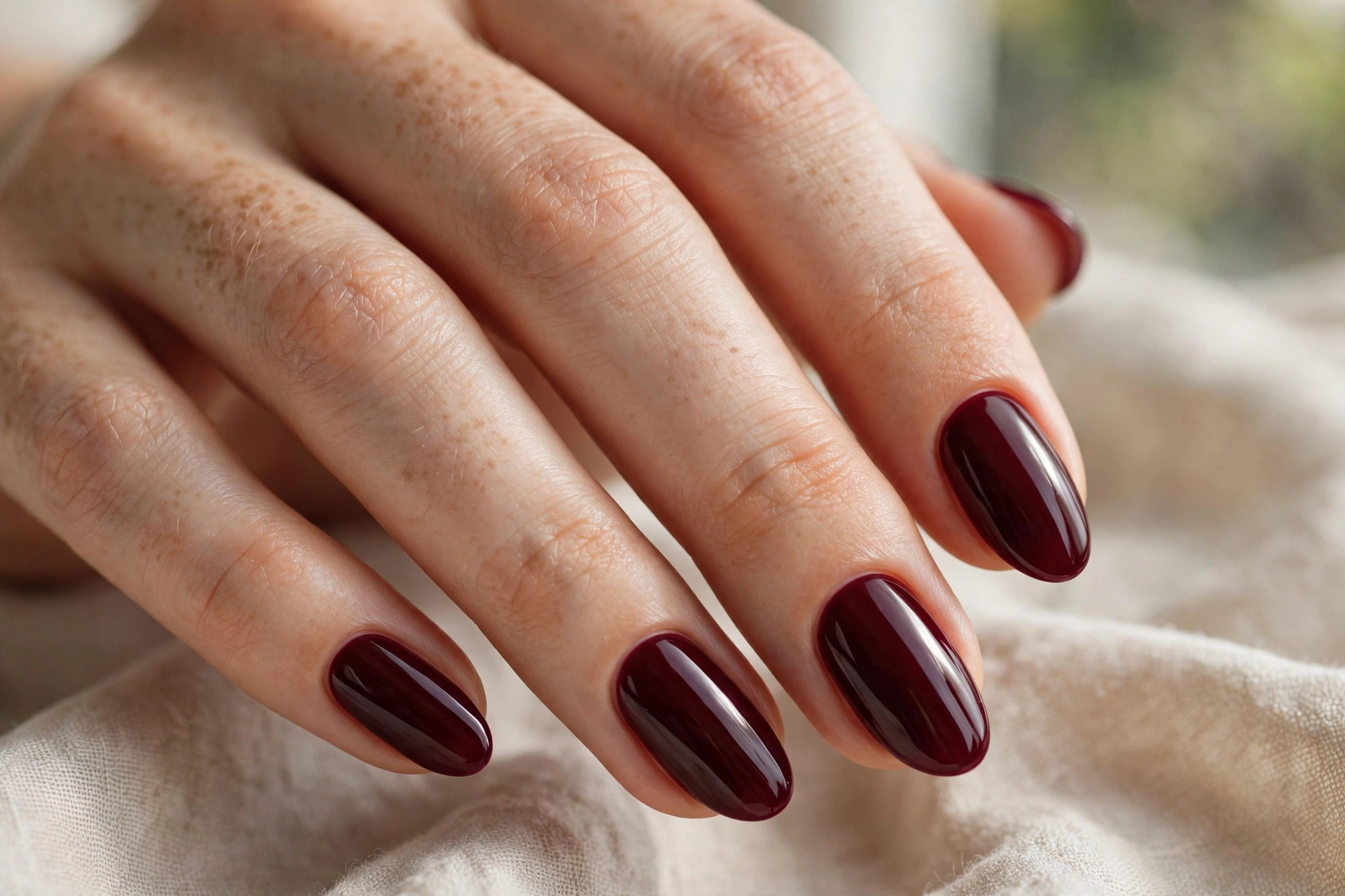 deep wine burgundy nails thanksgiving nail designs